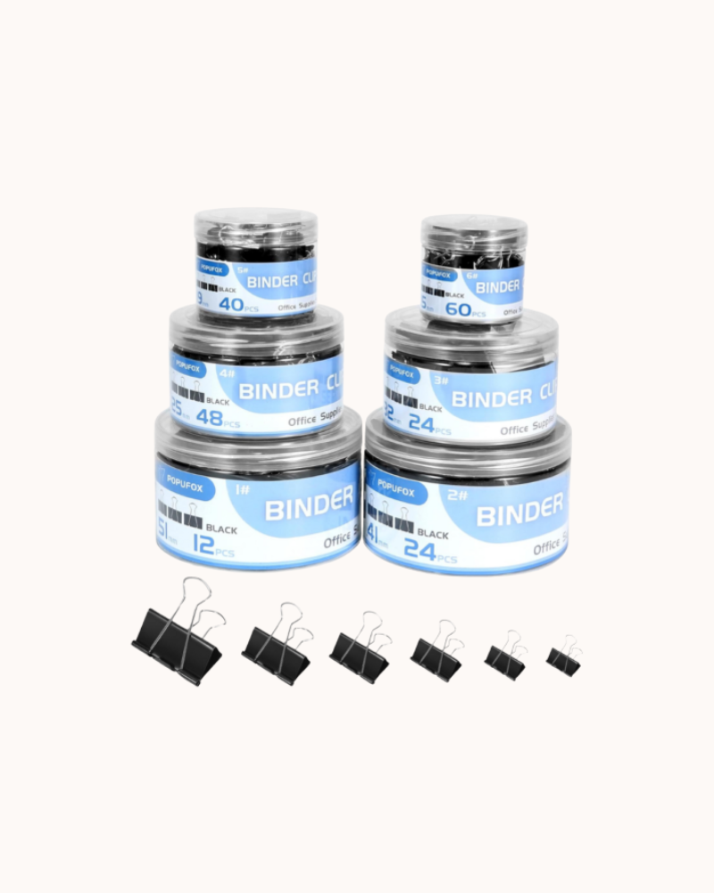 Binder Clips Assorted Sizes Including Extra Large Medium Small Mini and Micro