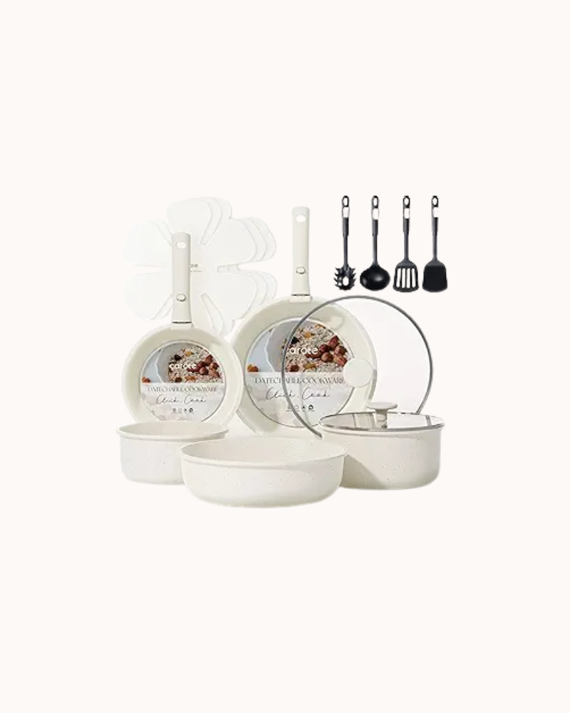 CAROTE 17pcs Pots and Pans Set